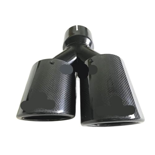 Tubo de escape universal de fibra de carbono brillante para modificación estética de coche