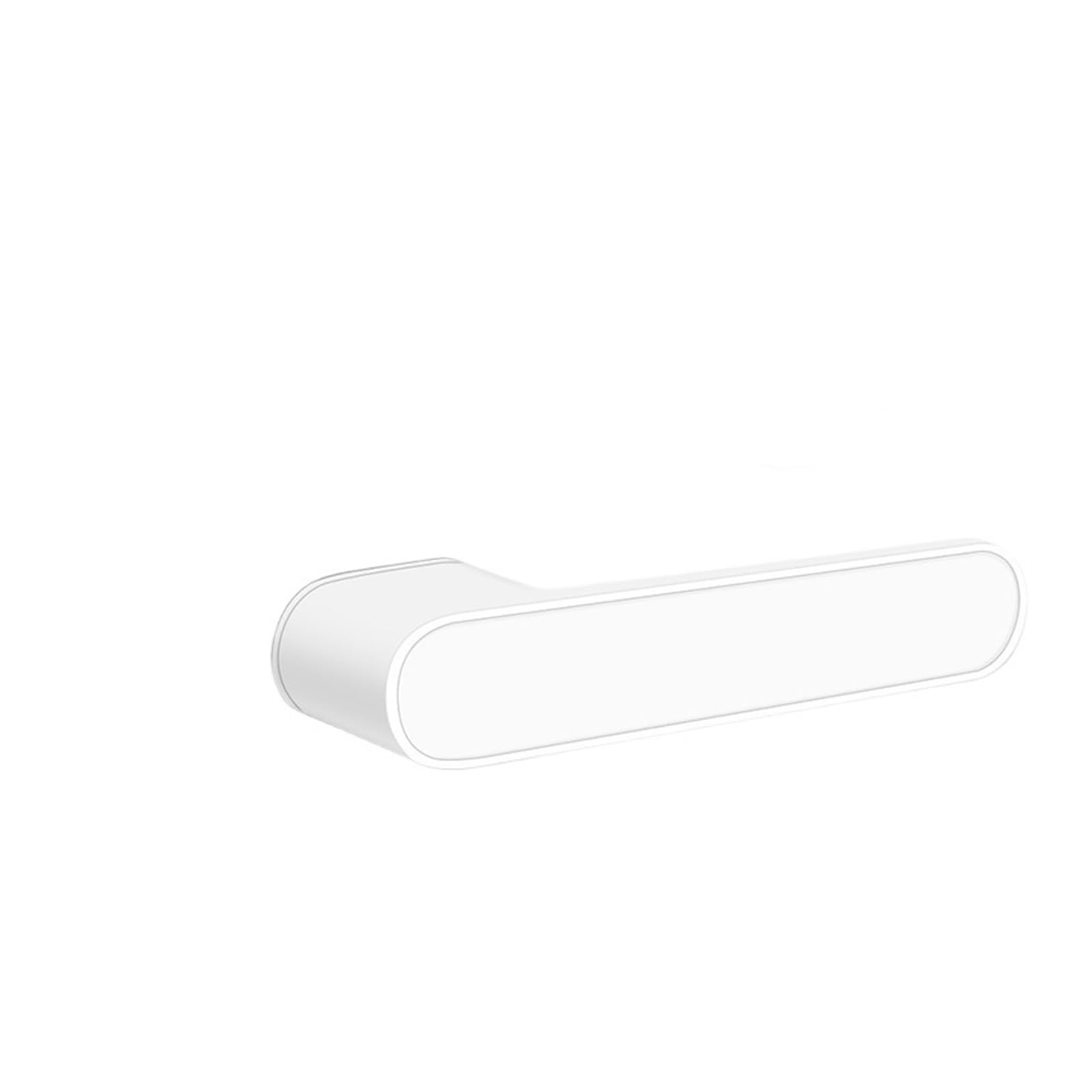 NYRXRYTCA Minimalist Magnetic Ecological Door Lock Indoor Silent Lock Home Bedroom Living Room Invisible Door Lock zinc Alloy Wooden Door Handle(Round handle White 2)