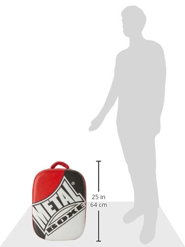 METAL BOXE Bouclier, Noir / blanc / rouge, 40 x 21 x 13