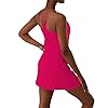 MCEDAR Exercise Tennis Dress for Women Athletic Golf Dress Built-in Bra with Shorts Pockets Workout Active Sportswear Pink/0