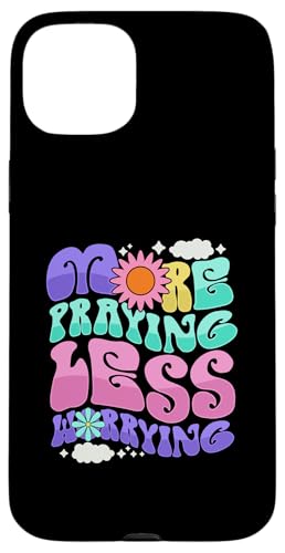 Jesus More Praying Less Worrying ���g�� �N���X�`���� �X�}�z�P�[�X iPhone 15 Plus �p
