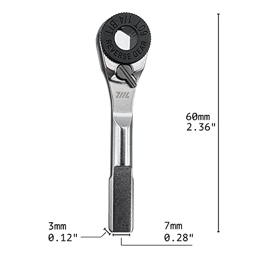 Image of 711L EDC Ratchet Wrench For Multi Tools inch Hex Bit Driver Wrench Screwdriver Extension Bit Holder