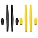 Imytpft Black/Yellow Compatible/Replacement Silicone Leg Set For Oakleys X Metal XX Sunglasses Rubber Kit