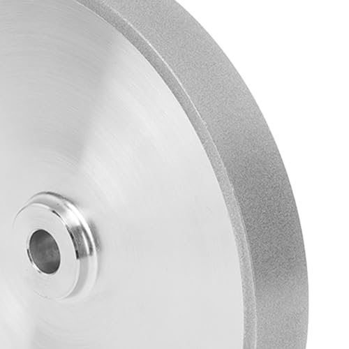 CBN Grinding Wheel, 8 Inch Electroplated Grinding Wheel for Flat Shape Bench Grinder, 180 Grit 1 Inch Wide 5/8 Inch Arbor, for Sharpening High Speed Steel Tools Woodturning