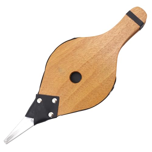 POFET 14,8 x 5,4 Briquet à Soufflet en Bois pour cheminée, Soufflet à air en Bois pour Camping en Plein air, Barbecue, Marron