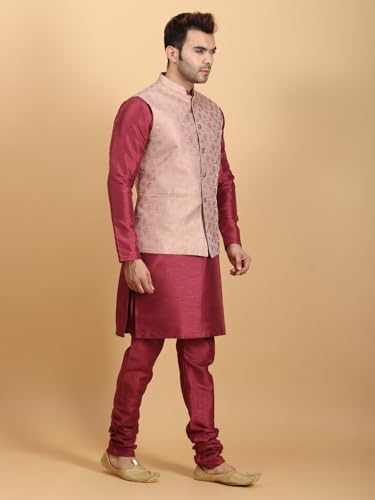 Image of Ethluxis Men Kurta Pyjama Jacket Set
