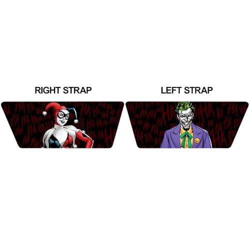 Popfunk Batman Joker Harley Quinn Laugh Unisex Adult Slides Adjustable Flip Flop Sandals Officially Licensed Hypd Slydr Switch™2