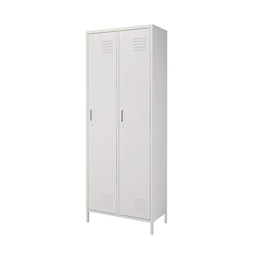 Cilvani Srl Armadio Spogliatoio Metallo Ferro 'Iron' In Lamiera Verniciata. Armadietto Spogliatoio Da Lavoro 2 Posti. H 180 L 685 P 34 Fornito Smontato. - 3