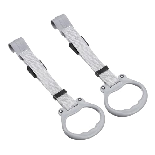Alasum 2 Piezas Anillos para Niña para Corralito y Aprendizaje de Asas Ergonómicas Antideslizantes para Ejercicios de Marcha Unidades de Plástico Seguro y Resistente