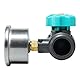 BORDSTRACT Wasserdruckregler mit Manometer, 3/4 Einstellbares Wasserdruckregler Reduzierventil, Druckreduzierventil für Gartenbewässerung, Landwirtschaft