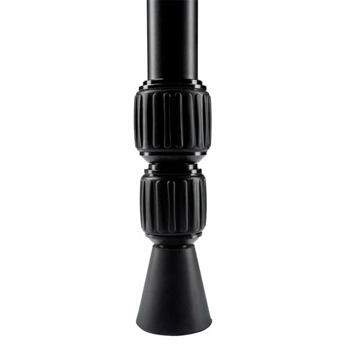 SWAGGER Shooting Stick - Lightweight Compact Portable Stable Versatile 24\" to 61\" Adjustable Hunting Monopod Gun Rest - Great for Sitting, Kneeling, Standing in Ground Blinds - Black - Thumbnail 6
