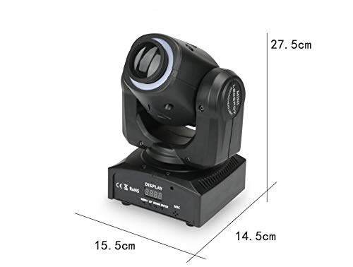 Xpcleoyz 2Pcs 60W+10W Led Moving Head Light 8 Gobo 8 Pattern Spotlight By Dmx Controlled 9/11 Channel For Disco Club Party Stage Lighting Shows … #TOP4