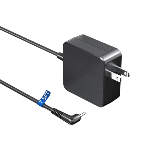 Superer Charger Fit for Samsung Chromebook Laptop, Chromebook 3 2 (UL Listed AC Adapter), XE500C13,PA-1250-98,303C 500C 503C XE303C12 XE501C13 XE500C12 XE503C12 XE503C32, 26W 12V 2.2A Round Connector