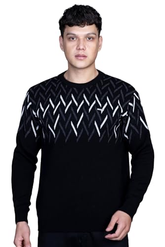 Image of GODFREY Full Sleeve Woolen Sweater for Man Winter Wear - Round Neck Pullover Regular Fit