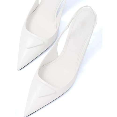 Women's Slingback Sandals Slip On Stiletto Pumps Glitter High Heels Sexy Pointy Closed Toe Sandals for Party Prom Dress Shoes2