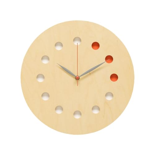 旭川家具 コサイン 掛け時計(カラー) メープル [ 旭川家具 北海道 旭川市 木製 家具 選べる樹種 壁掛け時計 ポイントカラー アクセントカラー インテリア小物 インテリアアクセサリー 贈り物 プレゼント 記念品 新築祝い 開業祝い リビング ダイニング ベッドルーム シンプル ナチュラル 手作り