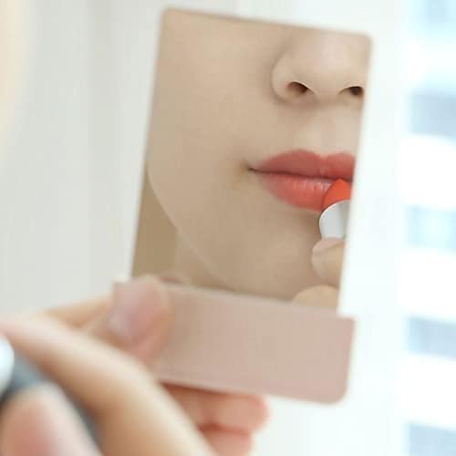 Espejo de maquillaje plegable rectangular para viaje miniatura 3