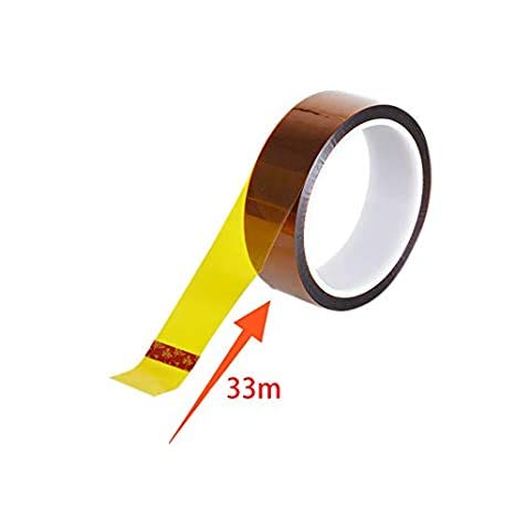 SCHOFIC Polyamide Heat Resistant High Temperature Kapton Tape/Thermal Tape/Sublimation Tape - W = 3 MM 5MM 12MM 15MM 20MM, L = 33 Meters 3
