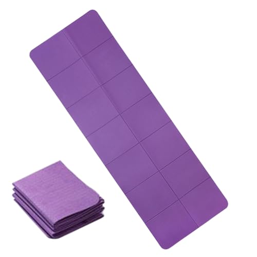 Tapis de yoga pliable portatif avec sac de transport pour vos séances au parc ou au bureau