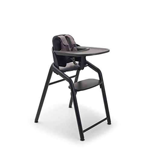 Image of Bugaboo Giraffe Wooden Baby High Chair, Adjustable in 1 Second, Easy to Clean, Safe and Ergonomic Highchair, Suitable from Birth in Combination with Newborn Set (Sold Separately), Black