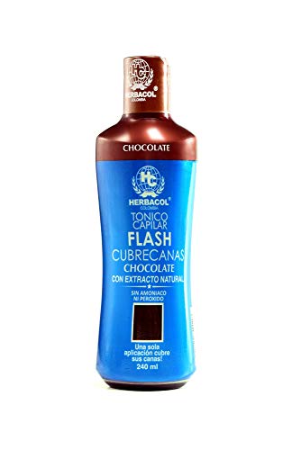 Herbacol Flash Cubrecanas Chocolate 240ml Sin Amoniaco miniatura 4