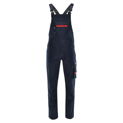 SARA Arbeitshosen Männer Stretch - Latzhose Herren Arbeitshose mit Kniepolstertaschen - Arbeitslatzhosen Männer für alle Jahreszeiten Gr.46-64 SARA Arbeitshosen Männer Stretch - Latzhose Herren Arbeitshose mit Kniepolstertaschen - Arbeitslatzhosen Männer für alle Jahreszeiten Gr.46-64