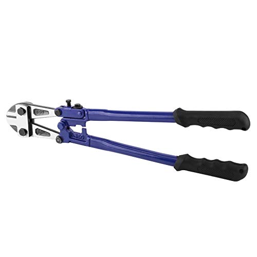 Bolt Cutter, 18 High Carbon Steel Wire Rope Bolt Lock Cutter Jaws Chain Lock Cable Cut Padlock Tool Hand Jaws Blades Chain Wire Fence Cable Wire Cutter with Plastic Handle