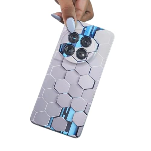 MILLION CASES Back Cover Case for Oneplus 11 Shockproof Protective 3D Honeycomb Hive Pattern Case for Men & Boys
