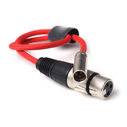 Câble d'alimentation XLR femelle vers mâle minuscule flexible 40 cm pour scène et studio