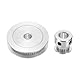 QUARKZMAN GT-2 Synchronrad 20&60 Zähne 8mm Bohrung, Aluminiumlegierung Zahnriemenscheibe mit 1 Stück Länge 280mm Breite 6mm Riemen für 3D-Drucker, CNC-Maschine (20-60T-8B-6)