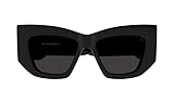 ALEXANDER MCQUEEN Am0448s Gafas, Black-Black-Grey, 53 para Mujer