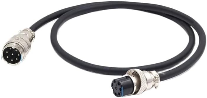 GX16 5pin 6Pin 7Pin 8pin Aviation Plug Connection Cable Male to Female Aviation Extension Line 1-20 Meters Pure Copper Connector(Male to Male,10 Meters_6P)