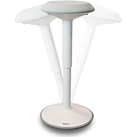Taburete ergonómico para oficina Backerz con altura ajustable y tapizado impermeable Cover