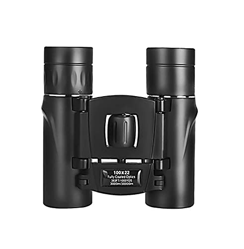 LJTT Telescopio 100x22 Binoculares Portátil de Alta Potencia HD + Tenedor de teléfono móvil + Embalaje de Caja de Color Cover