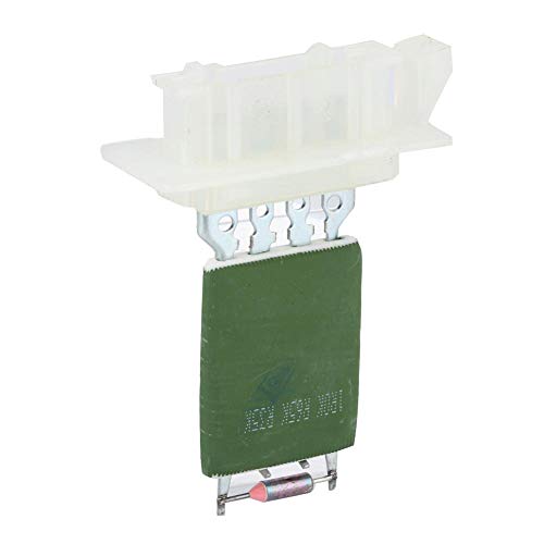 Image of Qiilu Mini R56 Blower Resistor, Heater Blower Motor Fan Resistor, 64111499121, Green, Push Button Actuator, Automatic