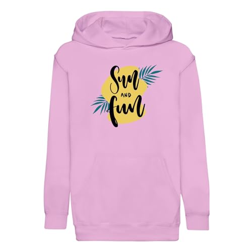 Sweat à capuche enfant Sun and Fun en coton premium pour la plage et les vacances