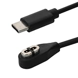 kwmobile Caricatore Compatibile con Shokz Aeropex AS800 / OpenRun/OpenRun Pro Mini/OpenComm ASC100SG - Caricabatterie USB C Activity Tracker - Cavo Fitness Watch 100 cm nero