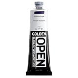 OPEN Slow-Drying Acrylics by GOLDEN, Dioxazine Purple, 5 fl oz. tube, Professional Acrylic Paint, Semi-Transparent