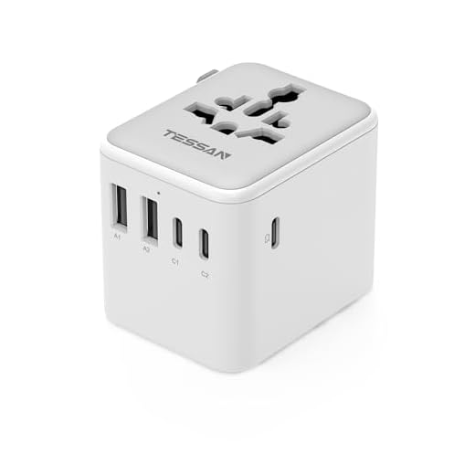 TESSAN Universal Travel Adapter with USB Ports