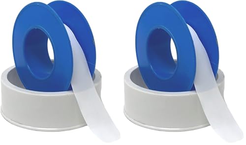 Image of LASCO 11-1033 PTFE Pipe Sealant Tape, 1 /2-Inch x 100-Inch, White (Pack of 2)