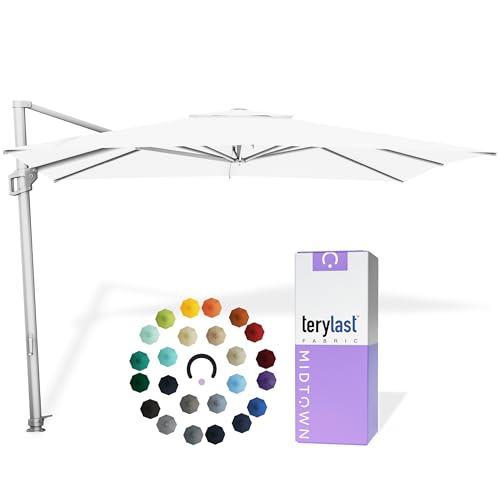 Image of Midtown Umbrellas Grande Square - 9 x 9 Ft Cantilever Umbrella
