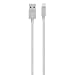 Produktbild Belkin Metallic Lightning-/USB iPhone Ladekabel (geeignet für iPhone XS, XS Max, XR, X, 8/8 Plus und andere Geräte (1,2 m)) silber