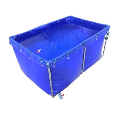 Tanque de agua portátil grande de PVC con válvula de drenaje rápido