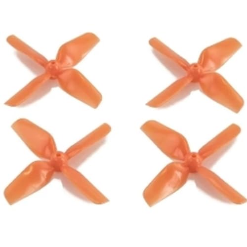 Hélice à 4 pales orange de 31mm pour une poussée maximale