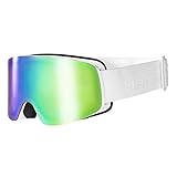 Zylindrische Scheibe, Doppelscheibe, UV 400 & Anti-Fog, FMR, 2-lagige Schaumauflage, Venting Foam, Austauschbare Scheibe, Schutzhülle inkludiert