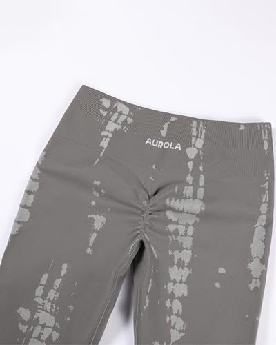 Image of AUROLA Serpent Snake Seamless Scrunch Workout Leggings for Women,Girls Squat Proof Ribbed Thick Active Gym Pants