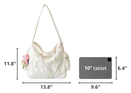 Bolso bandolera KAMEILONG de pana para mujer miniatura 3