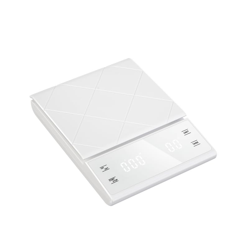 Miniatura 8 de Báscula de café, función de temporizador, pantalla digital, peso máximo 6.6 lbs, precisión 0.00 oz, con almohadilla aislante, báscula de cocina