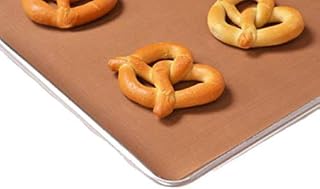 5 Sheets - PTFE Non-Stick Baking Sheet/Pan Liners 6.7 mil thick - Used for Food Processing, Heat Press Transfers, and many other manufacturing uses (Brown, 20" x 20")