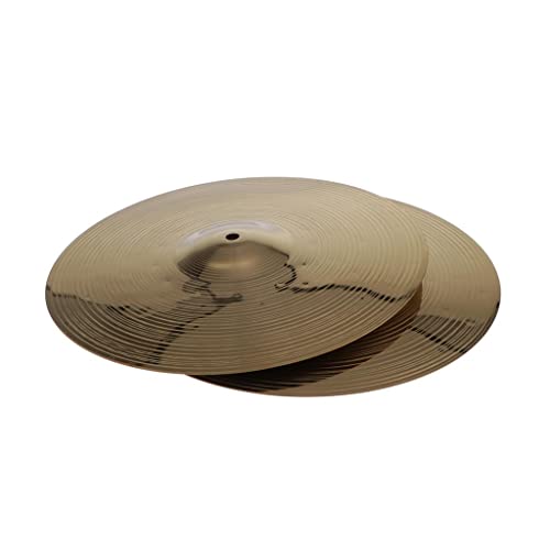 Image of SECRET DESIRE 2 Pieces Brass Splash Crash Cymbal Hi Hat Cymbals for Drum Set 14inch